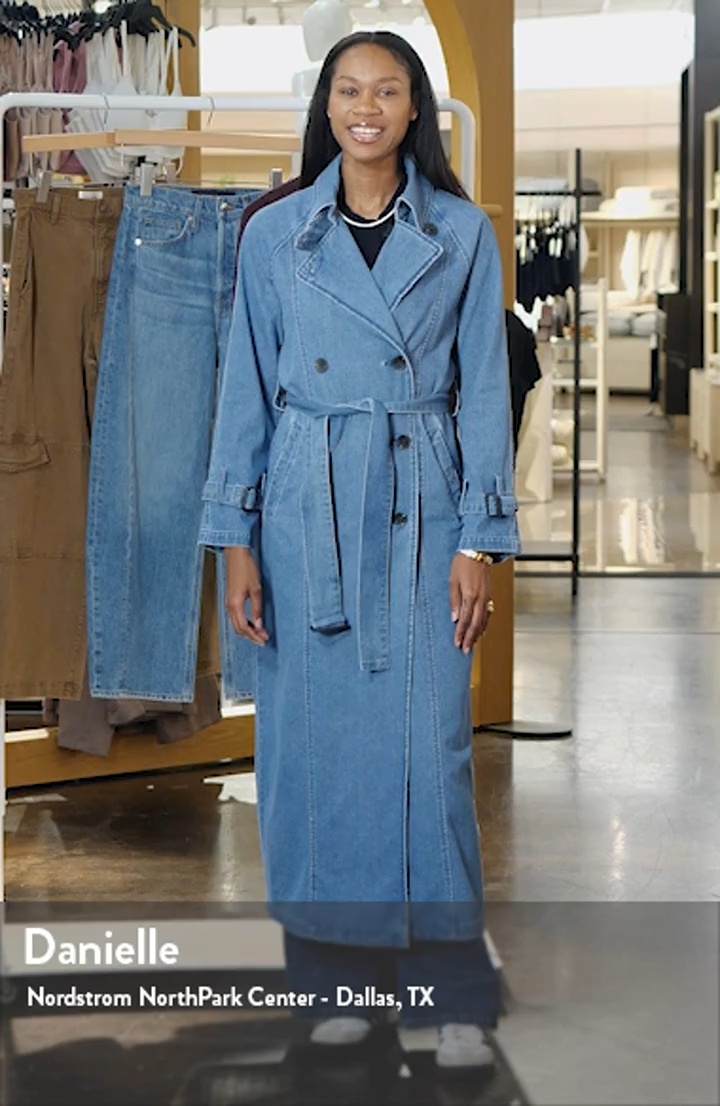 Avec Les Filles Denim Trench Coat | Nordstrom