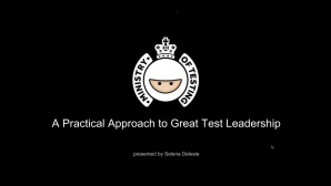 A Practical Approach To Great Test Leadership image