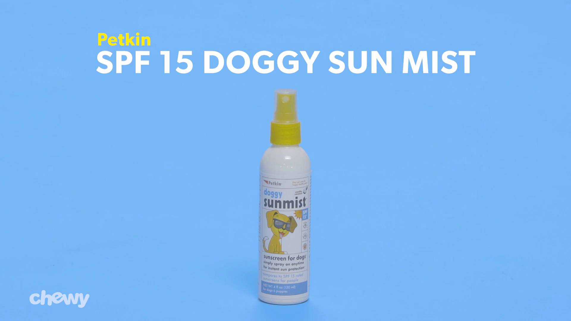 PETKIN SPF 15 Doggy Sun Mist 4 fl oz bottle Chewy