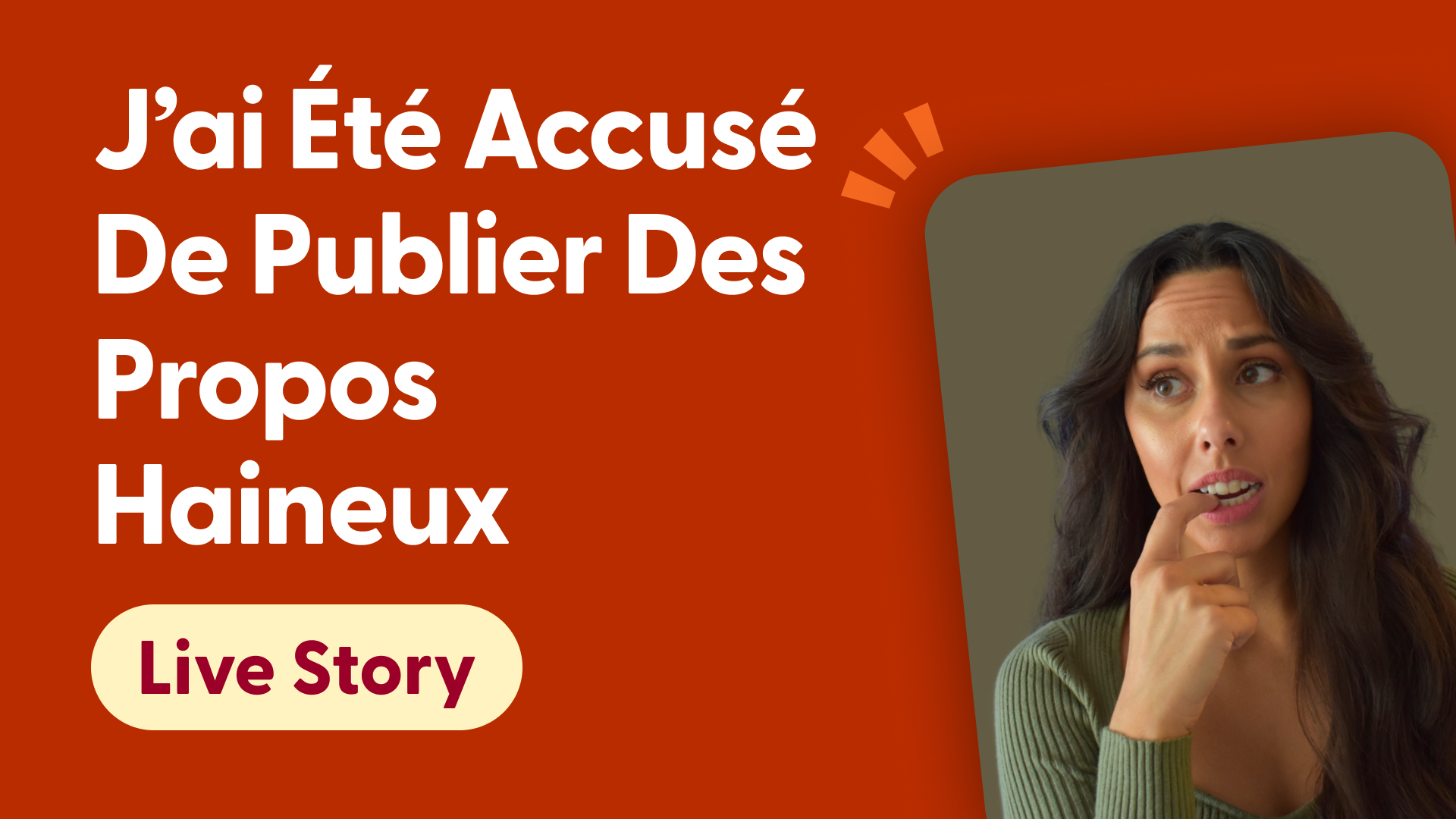 J’ai été accusé de publier des propos haineux