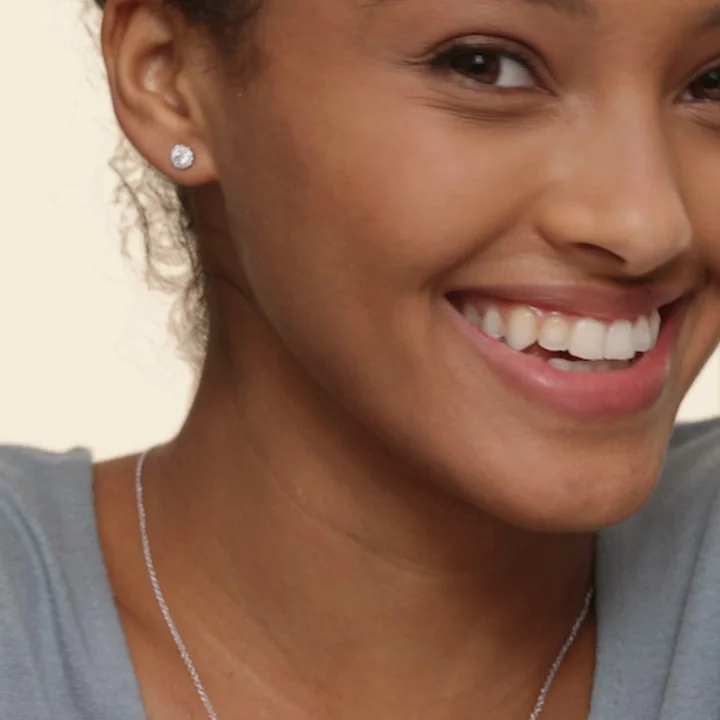 Lab Grown Diamond Halo Stud Earrings (5/8 ct. tw.) in 18K