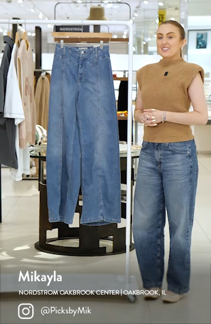 Libre Front Yoke Wide Leg Jeans (Women) | Nordstrom