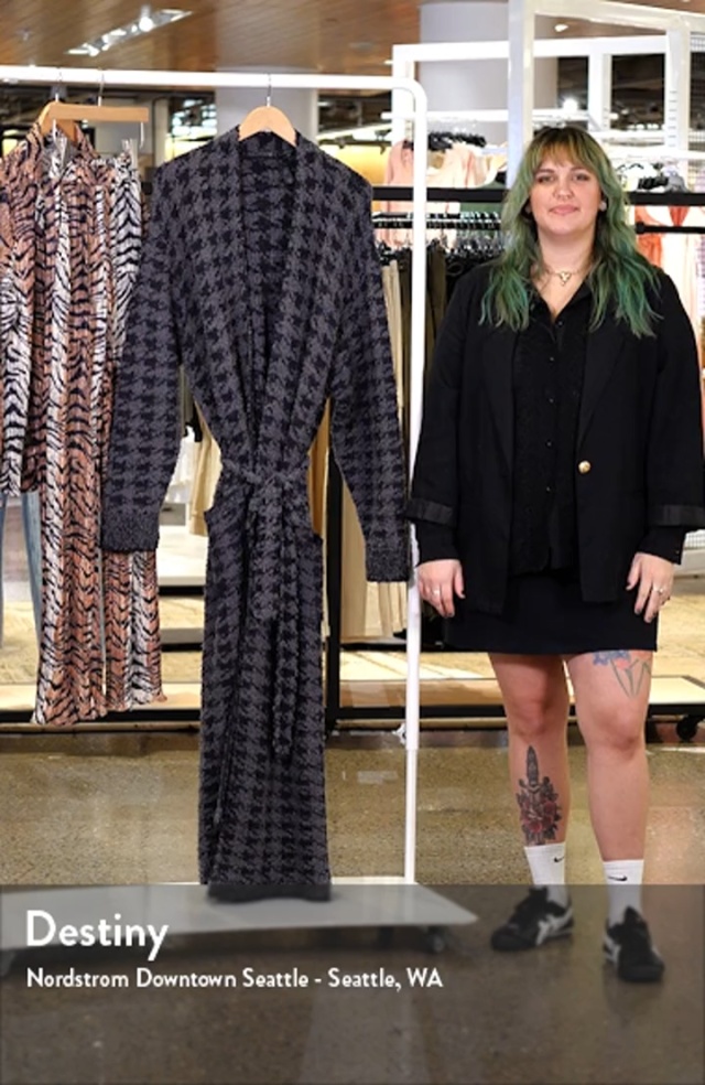 Skims Loungewear Longe Kim K Cozy Collection Knit Robe in Bone Size L/XL