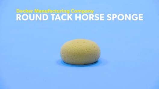 Decker Manufacturing Company Round Tack Horse Sponge