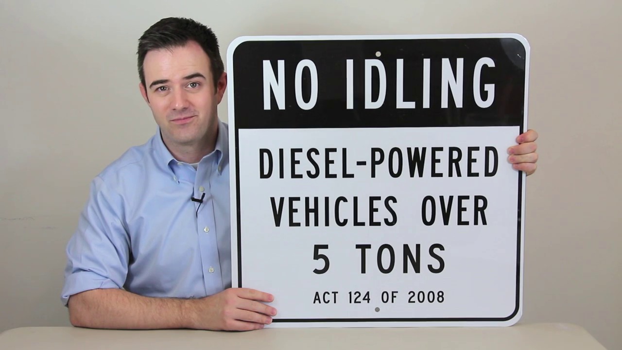 Pennsylvania No Idling Sign