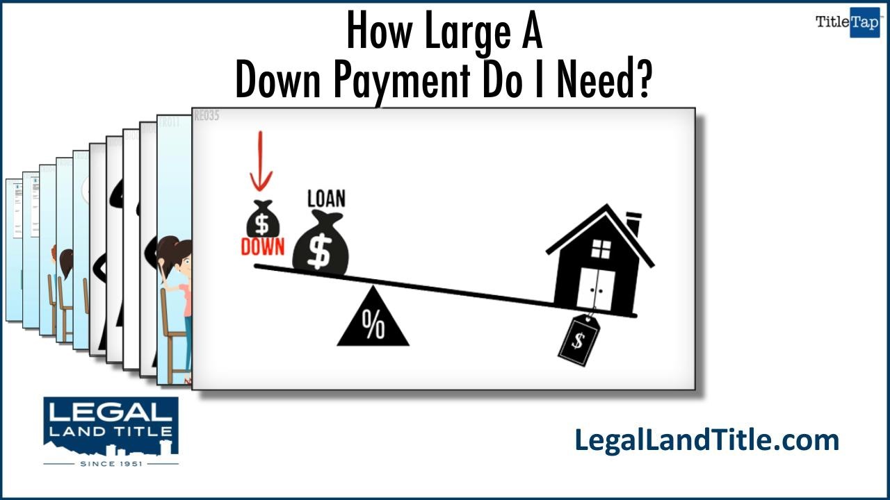 How Large A Down Payment Do I Need? Springfield, Ozark, Nixa, MO