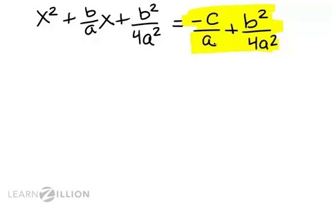 Derive The Quadratic Formula Completing The Square For Teachers Derive The Quadratic Formula Completing The Square For Teachers