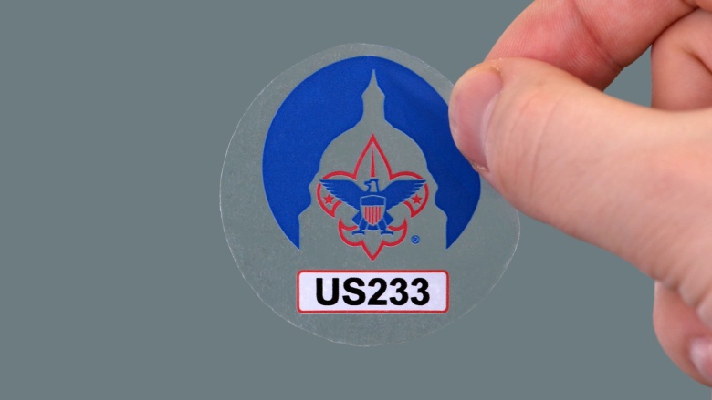 Clear Laminated Vinyl Decals with Back-stick