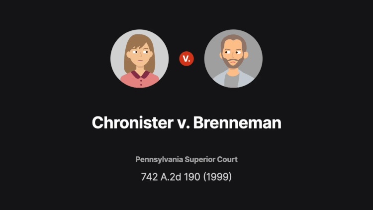 Chronister v. Brenneman
