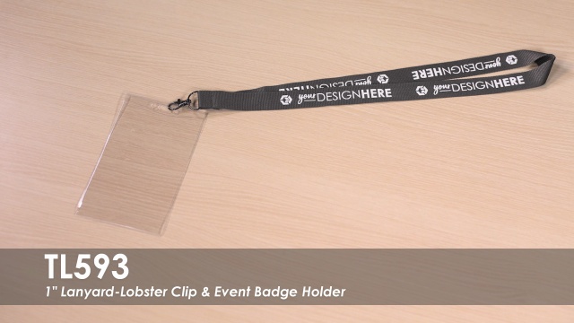 Custom Printed 3/4-In. Lanyard-Lobster Clip - Qty: 25