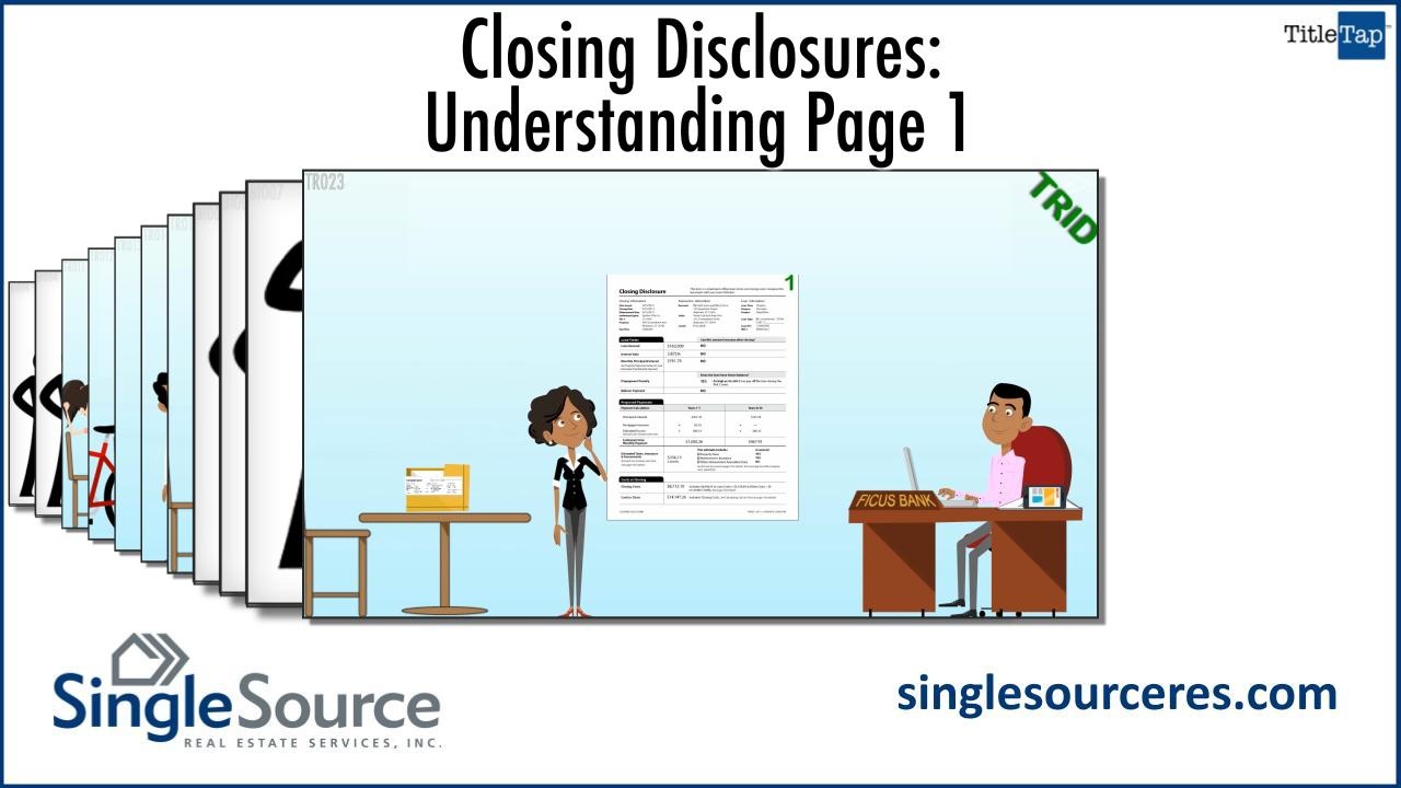 Understanding Your Loan Closing Disclosure Page 1 Fayetteville