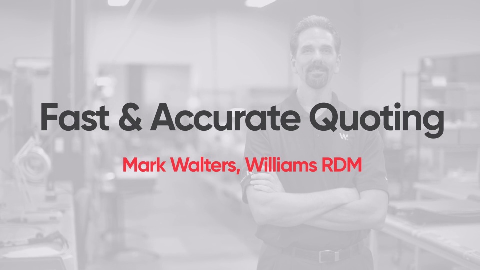 Williams RDM - Customer Success Story (Mark Walters - Director, Engineering & Program Management)
