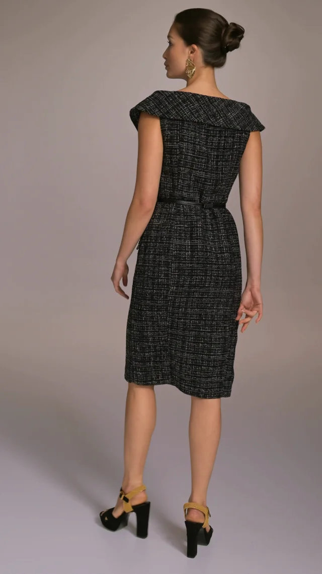 【Donna Karan New York】Double-Breasted Tweed Dress Donna Karan New York Women's Double-Breasted Tweed Dress