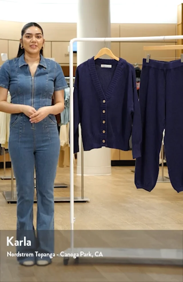 Free People Hailee Waffle Stitch Cardigan Pants Nordstrom