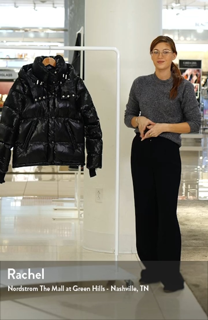 Remy Water Resistant Hooded Down Coat
