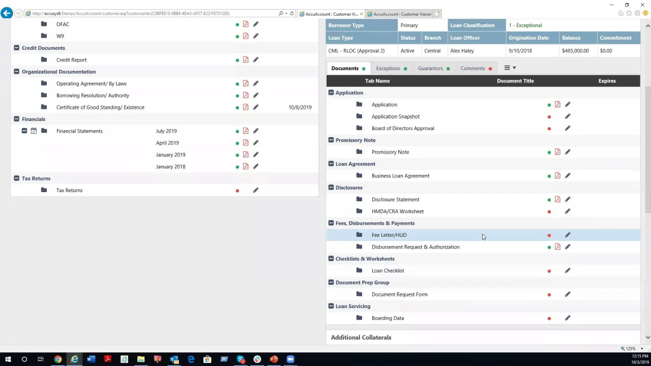 Exception Tracking, Tickler Management for Banks and Credit Unions