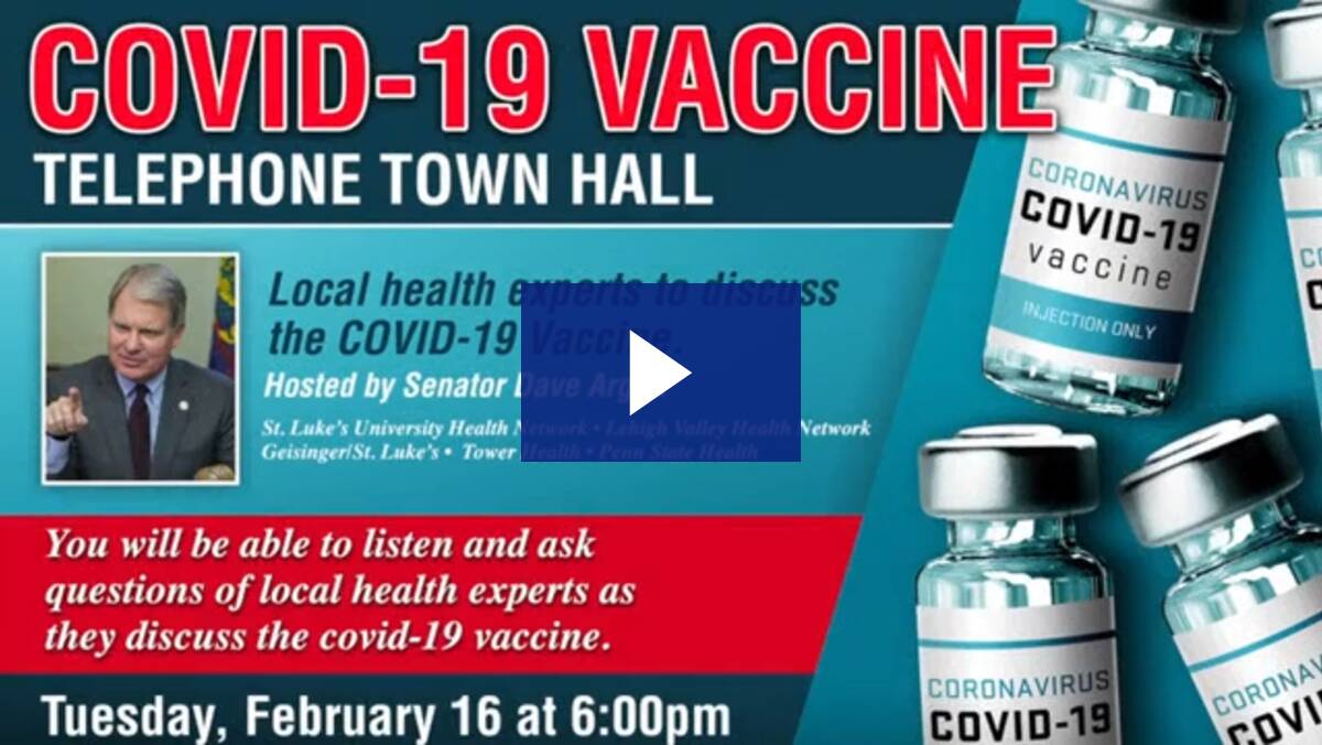 2/16/21 - COVID-19 Vaccine Telephone Town Hall