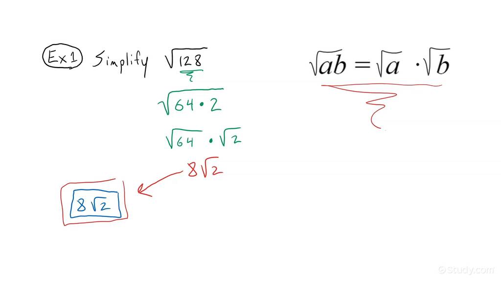 Simplifying the Square Root of a Whole Number Greater than 100 ...