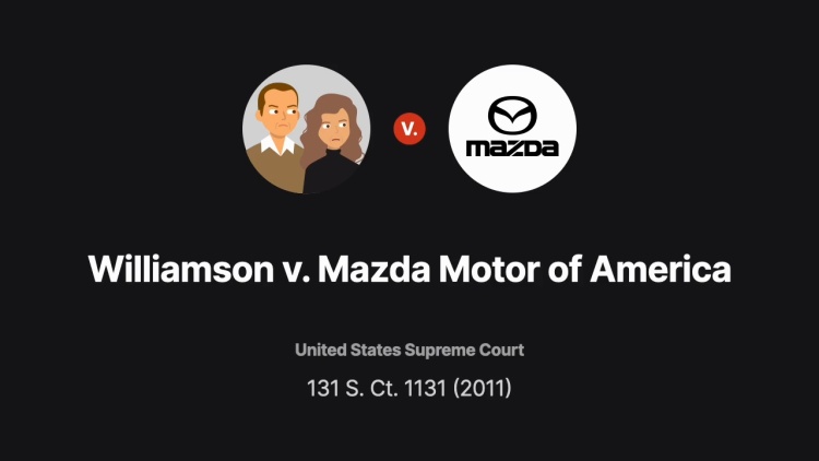 Williamson v. Mazda Motor of America