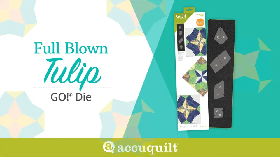 GO! Full Blown Tulip-8 Finished Die w/ Mat - AccuQuilt