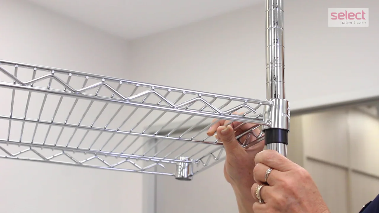 Wire Shelf Posts Hdx Shelving Parts HUBERT Wire Shelving Posts - Soft Silver 74 Inch ...
