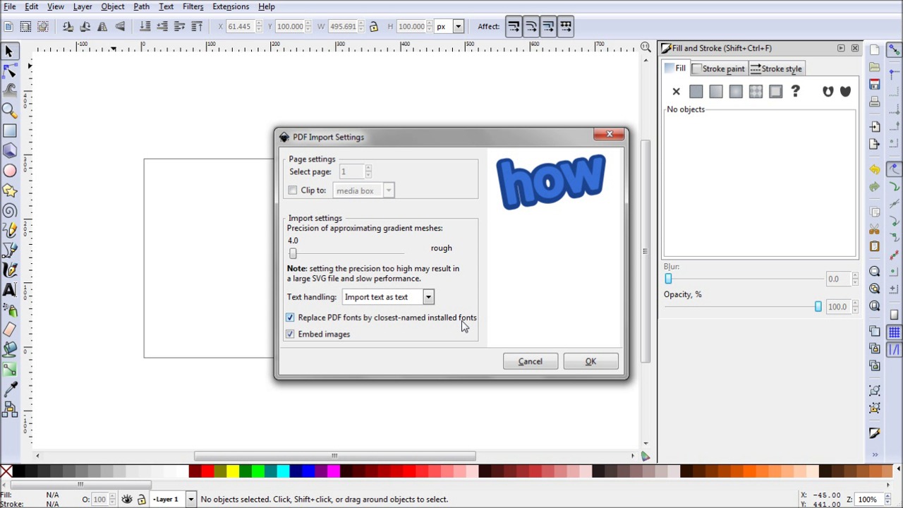 Introduction To Inkscape - Importing Other File Types