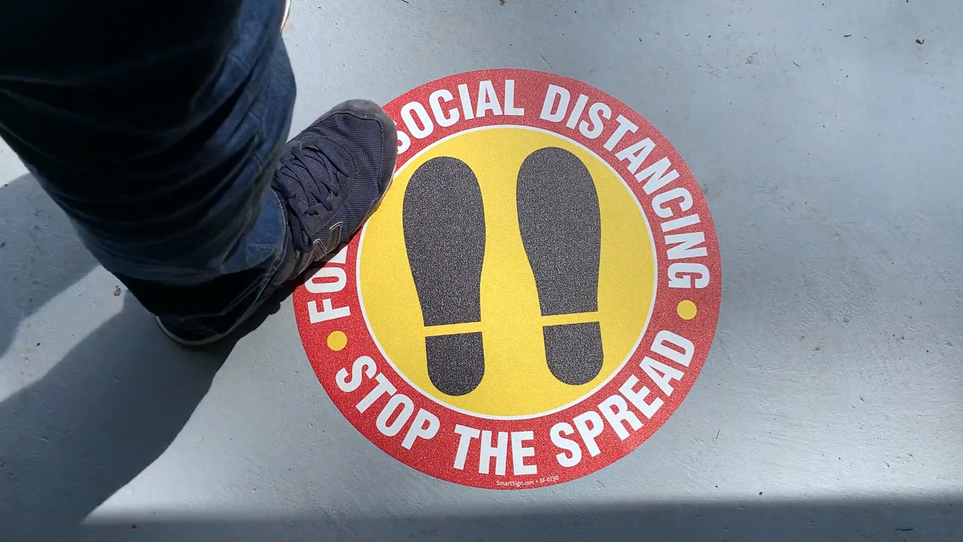 SlipSafe Anti-Skid Vinyl Floor Signs