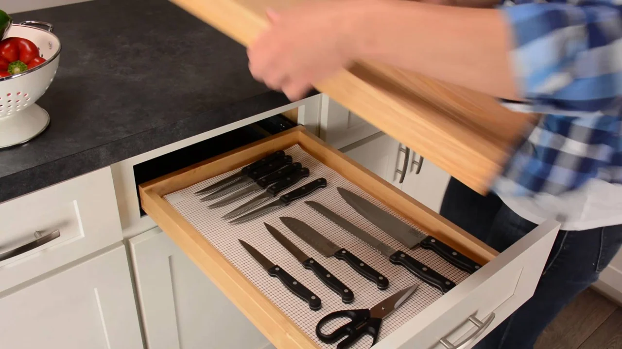 Cutting Board Drawer - Built-in, Removable Cutting Board - CliqStudios