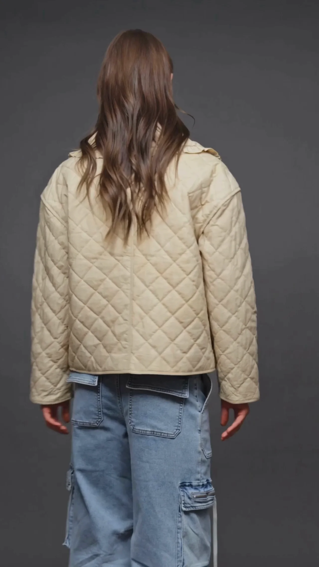 Avec Les Filles Ruffle Collar Quilted Jacket | Nordstrom