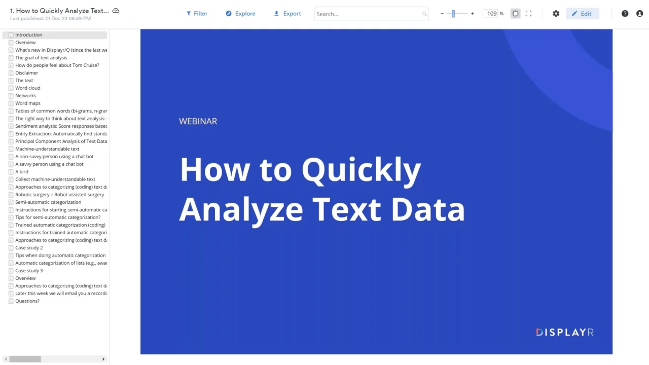 How to Analyze Free-Form Text Data from Surveys - Displayr