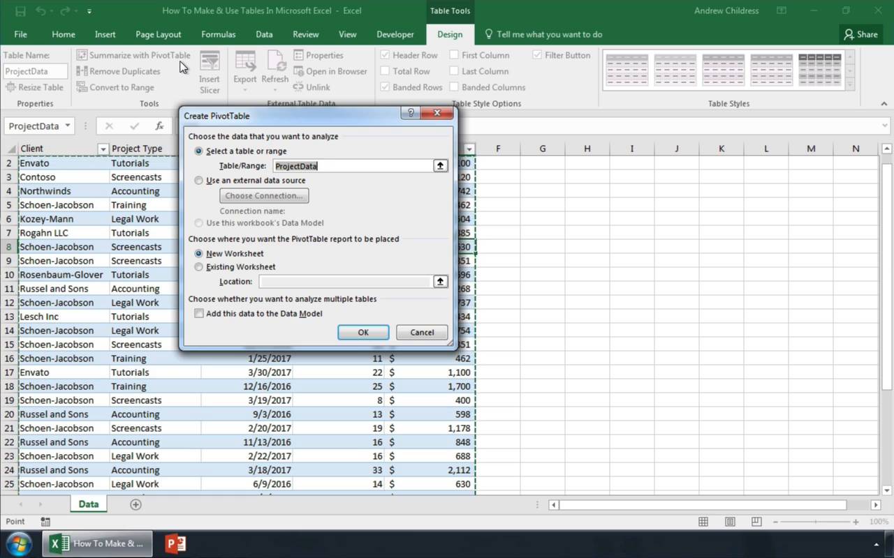 microsoft excel tutorial