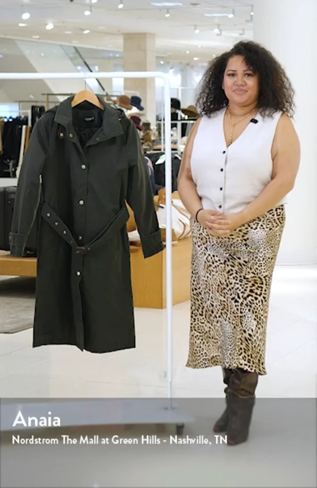 Lauren Ralph Lauren Waxed Hooded Coat | Nordstrom