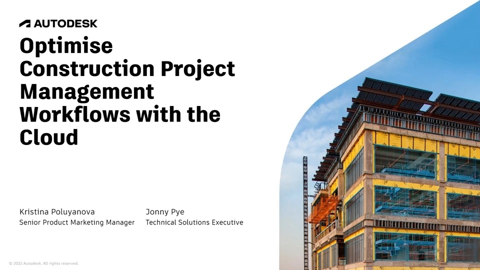 [emea] Optimise Construction Project Management Workflows With The Cloud