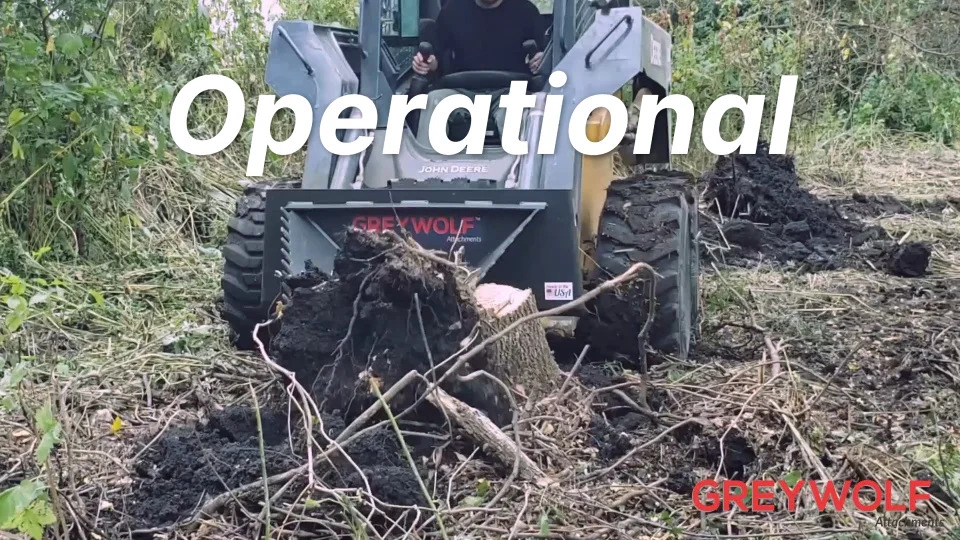 Skid Steer Loader Stump Bucket | Tree Removal | Tractorseats.com