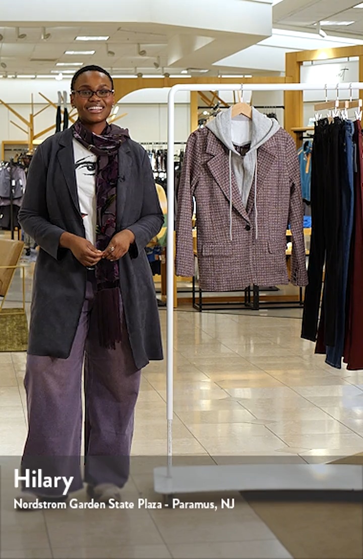 Liverpool Los Angeles Tweed Blazer with Removable Hoodie Insert