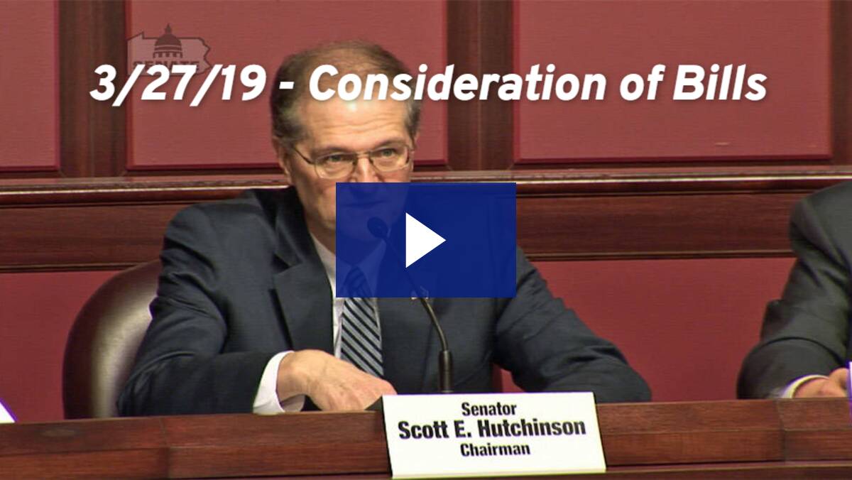 3/27/19 – Consideration of Bills