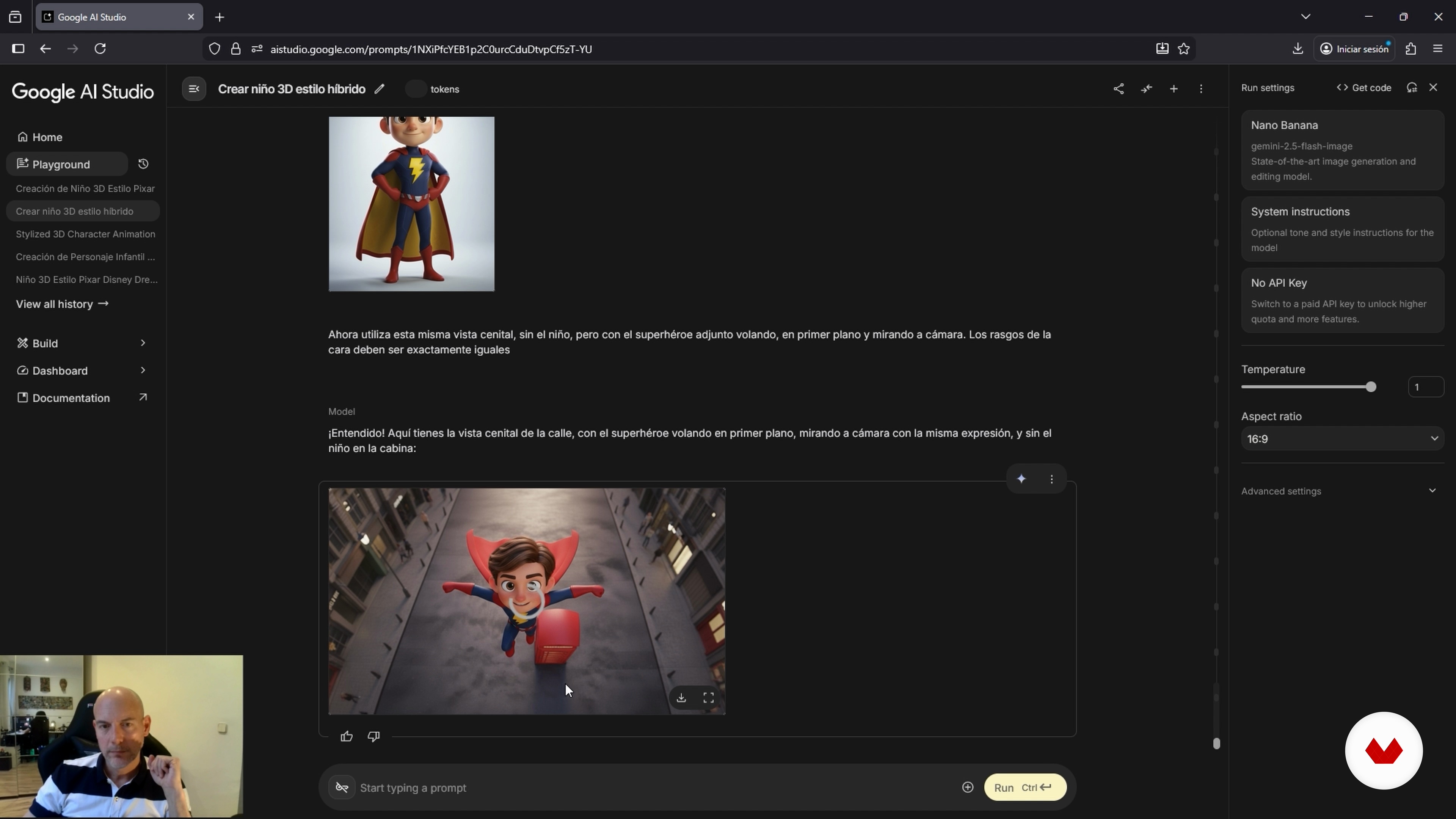 Génération de scènes et préparation des images pour la vidéo finale