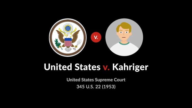 United States v. Kahriger