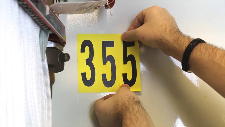 Vinyl Cloth Letters and Numbers
