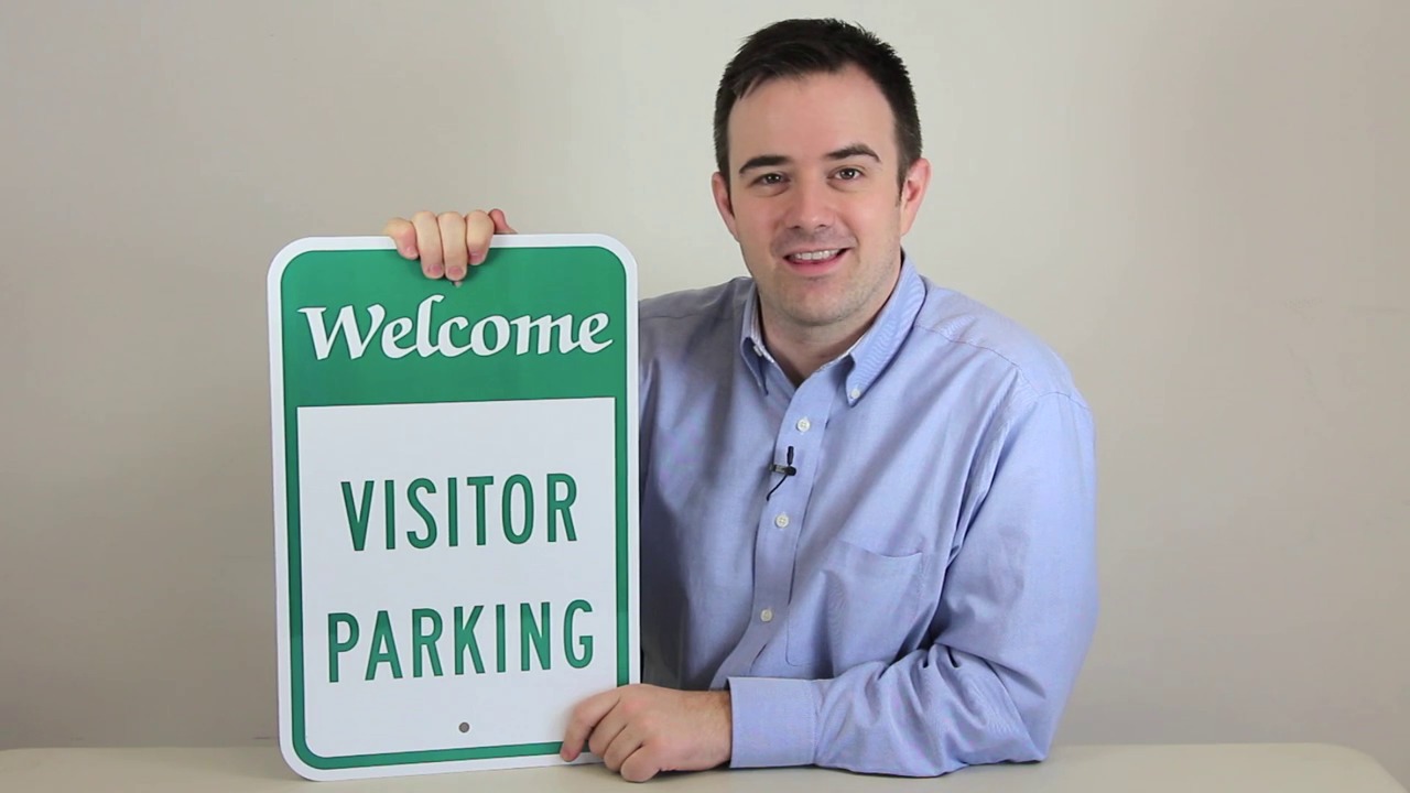 Welcome Visitor Parking Sign