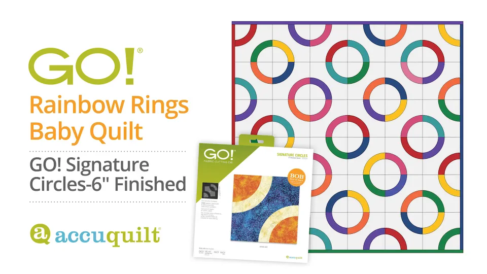 Accuquilt 55624 GO! Signature Circle 6 inch Finished / Quilt in a