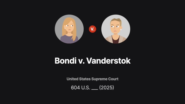 Bondi v. VanDerStok