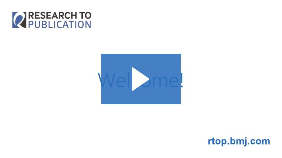 Welcome to Research to Publication