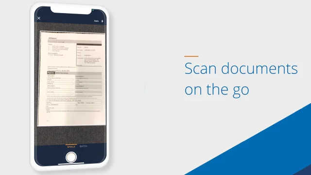 Scan documents on the go