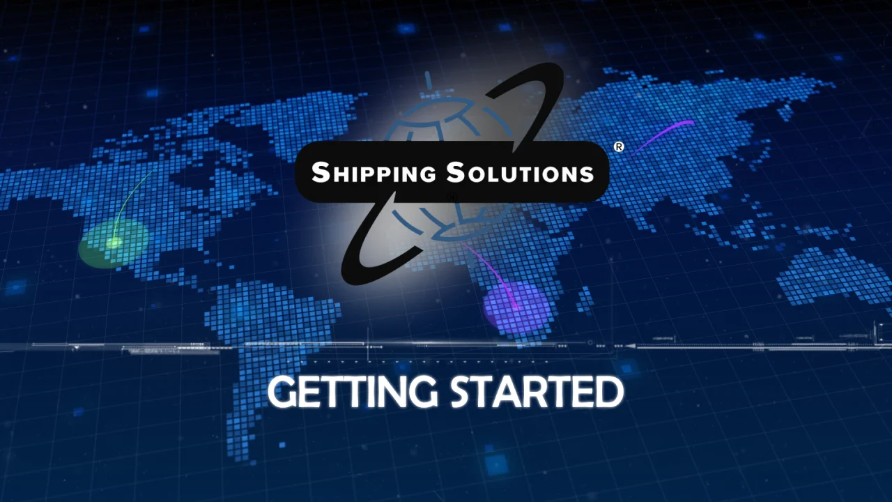 Getting Started with Shipping Solutions export software