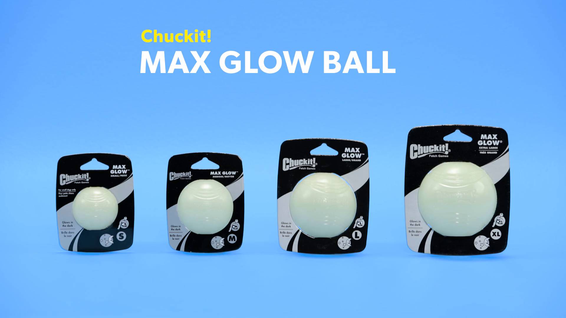 CHUCKIT Max Glow Ball Dog Toy Small Chewy