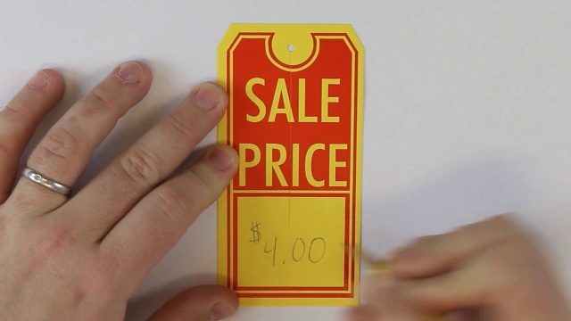 Price Tags No Barcode Pink Retail Sales Tag