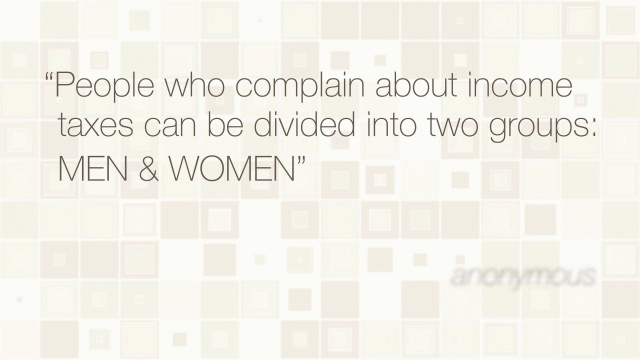 Tax Quote: Anonymous