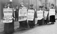 What are the origins of the women's suffrage movement?
