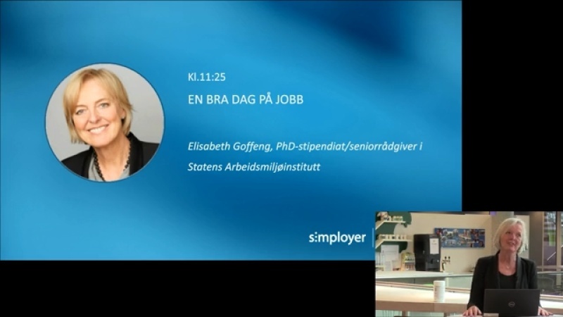 Gratis foredrag: En bra dag på jobben - sykefraværsdagen 2020